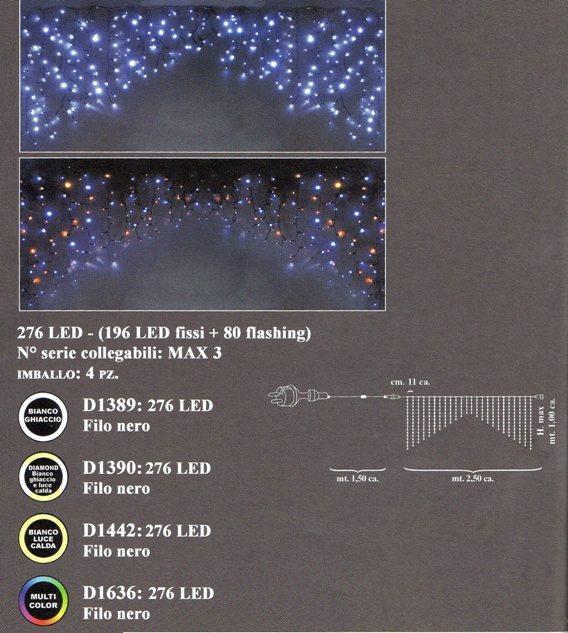 Tenda Led ad Arco x 276 luci  - Sconti per Fioristi e Aziende - Da mt. 4 Connettibile