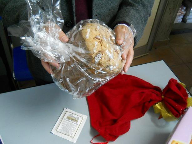 Porta Panettone in panno cm. 45 x 45 - Sconti per Fioristi e Aziende - con tirante e decoro