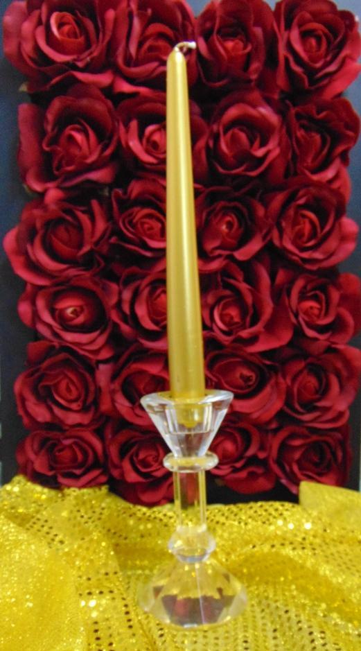 Candela conica dm. 2,5 H 25 - Sconti per Fioristi e Aziende - Conf. 10 pezzi Oro