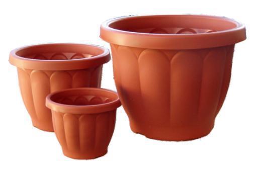 Vaso Dorico in plastica color terracotta - Sconti per Fioristi e Aziende