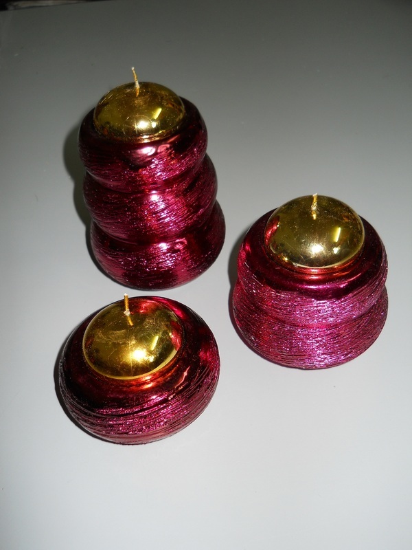 Porta Tea Light x 3 ametista in ceramica e 2 toni - Sconti per Fioristi e Aziende