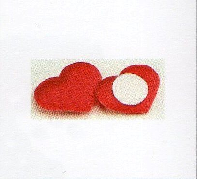 Cuori in raso rosso mm. 20 Conf. 30 pezzi Articolo per San Valentino - Sconti per Fioristi e Aziende