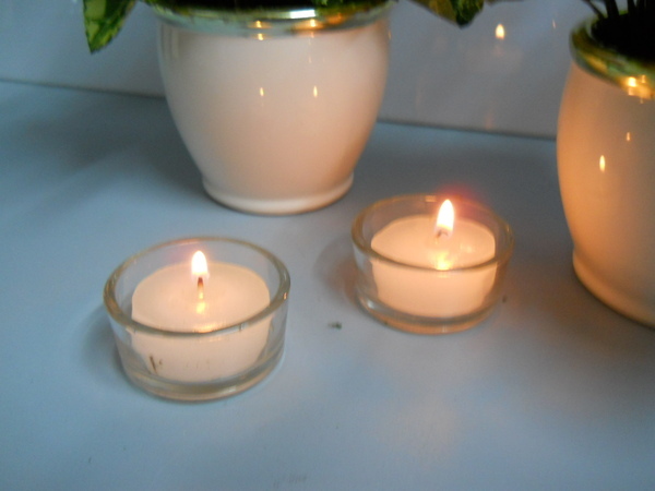 Porta tea light vetro dm. 5,5 H 2,5 - Sconti per Fioristi e Aziende
