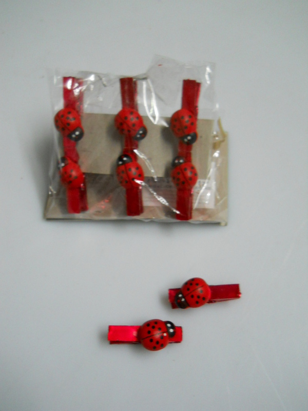 Mollettine Rosse Metal Coccinelle x 6 - Sconti per Fioristi e Aziende