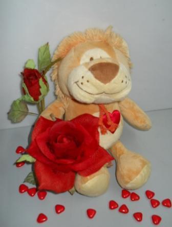 Peluches La foresta c/rosa Articolo per S. Valentino - Sconti per Fioristi e Aziende .