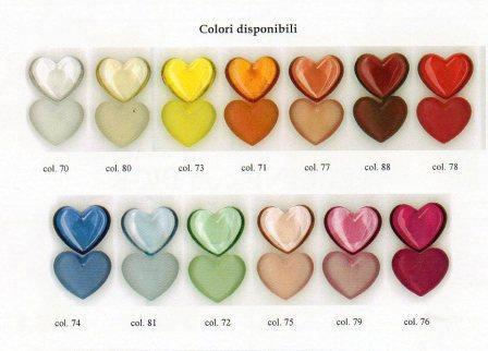 Cuori Lucidi e Opachi x 80 mm.25  Articolo per San Valentino - Sconti per Fioristi e Aziende