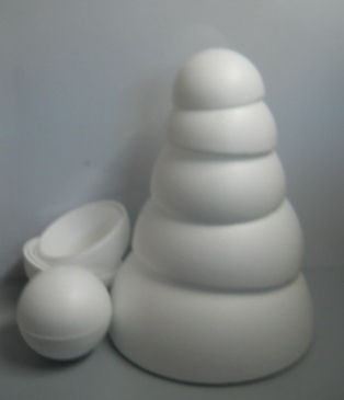 Sfera Polistirolo Ø cm. 30 Aperta Sconto per Fioristi, Wedding