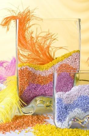 Granulato di quarzo Kg. 1 colorato in busta  - Sconti per Fioristi e Aziende