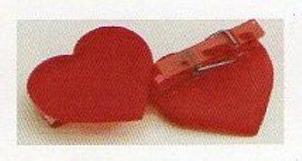 Mollettina Cuore mm 40 Raso Rosso - Sconti per Fioristi e Aziende