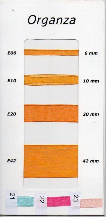 Nastro Organza Tinta Unita H 10 x 50 mt - Sconti per Fioristi e Aziende