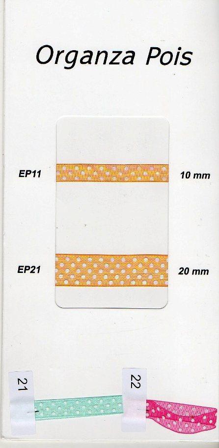 Nastro Organza a Pois mm. 10 Rotolo 50 mt - Sconti per Fioristi e Aziende