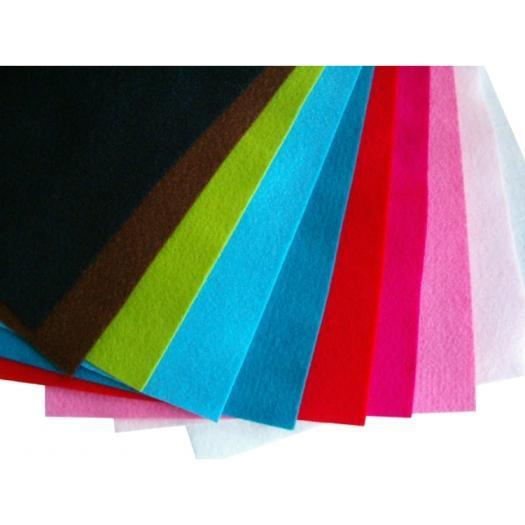 Fogli di feltro cm. 33 x 33 spessi mm. 3 conf. 9 fogli