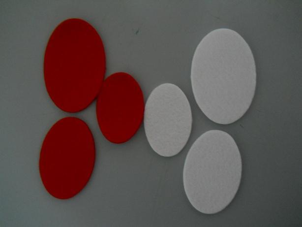 Ovali in feltro Conf. x 12 in 3 Misure - Sconti per Fioristi e Aziende
