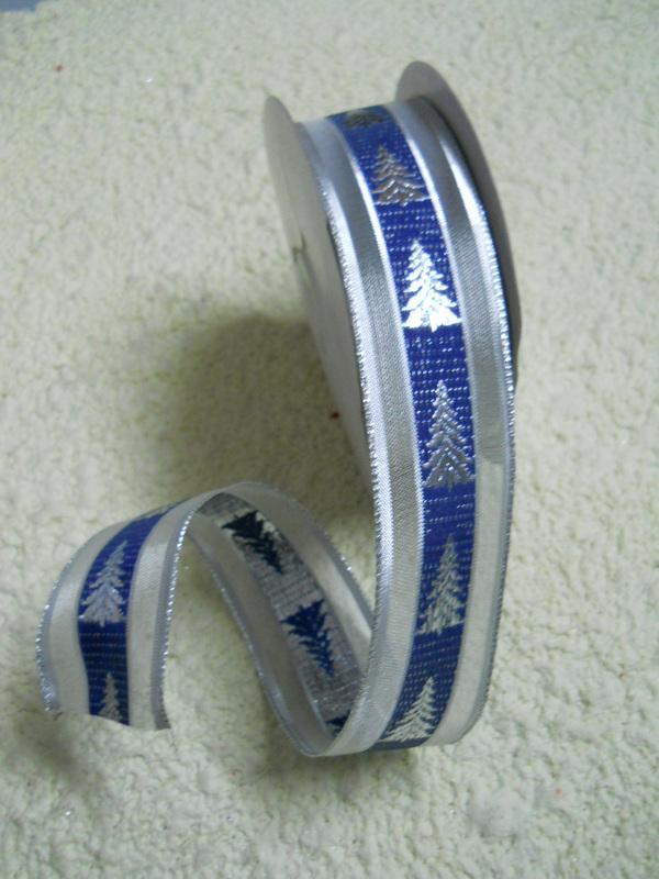 Nastro Pinetti Blu H 25/38/65 da mt. 25 Animato  - Sconti per Fioristi e Aziende