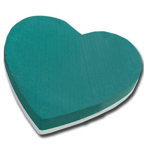 Cuore Spugna cm. 50 x 2 Pz  - Sconti per Fioristi e Aziende - Ydro con Base in plastica