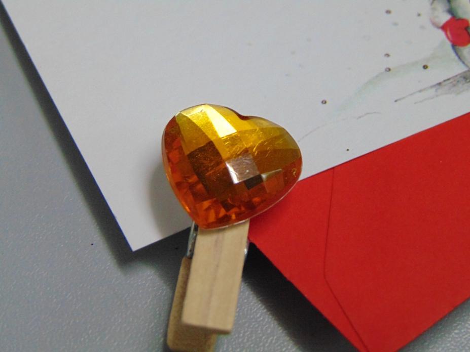 Mollette cuore sfaccettato - Sconti per Fioristi e Aziende - x 10  In 6 colori