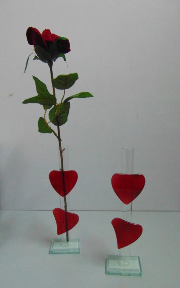 Monofiore H 21 con cuori rossi Articolo per S. Valentino - Sconti per Fioristi e Aziende
