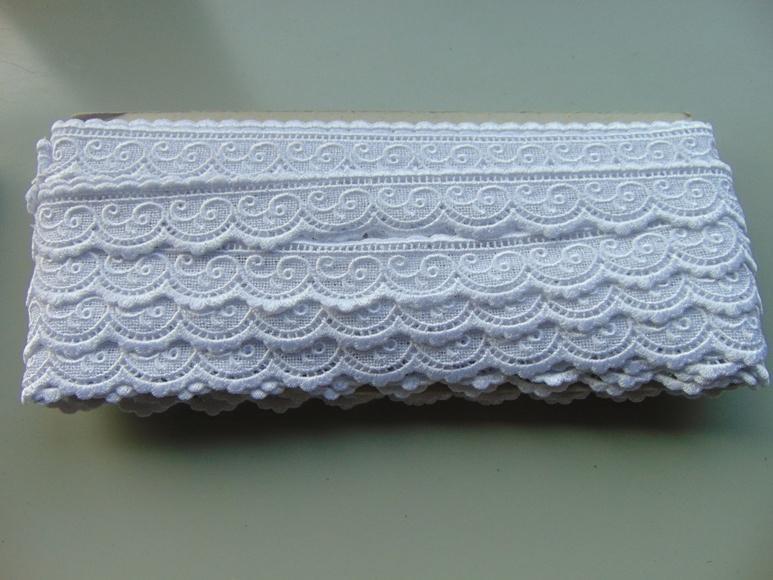 Merletto cotone ondina al metro in due colori - Sconto per Fioristi e Aziende