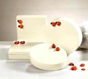 Coccinelle Rosse mm. 20 con adesivo in legno - conf. 120  pz. - Sconti per Fioristi e Aziende