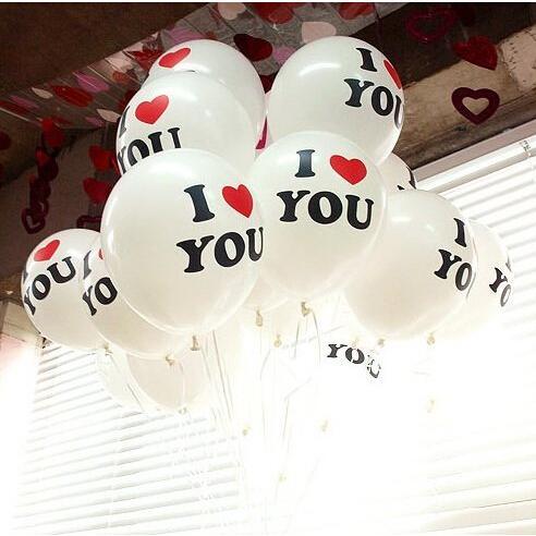 Palloncini x 100 I Love You - Sconti per Fioristi e Aziende - in gomma