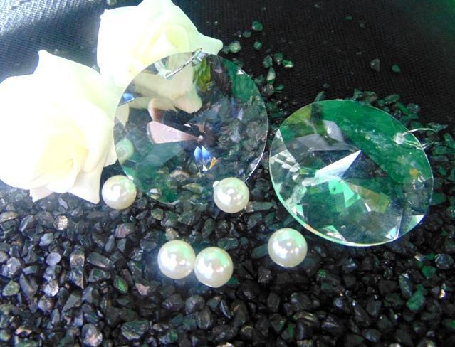 Cristallo x 4 Oblato mm. 45 - Sconti per Fioristi e Aziende - Conf 4 pezzi