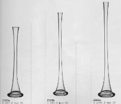 Vaso iMonofiore H 100 dm. 6 - Sconti per Fioristi e Aziende - Vetro Trasparente Conico