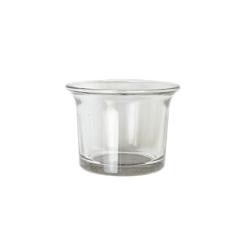 Porta tea light in vetro H 4,5 dm. 6,5 - Sconti per Fioristi e Aziende