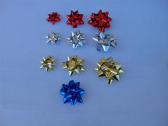 Stelline pacco Mix Metal  - Sconti per Fioristi e Aziende  - Cm. 3.15 - Colori diversi