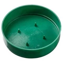 Ciotola Portaspugna Bassa dm. 14 H. 4 in plastica Verde - Sconti per Fioristi e Aziende