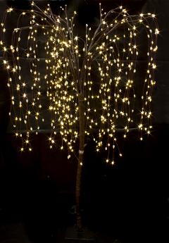 Albero di salice H 150 cm.  -  Sconti per Fioristi e Aziende - con 600 Led luce calda