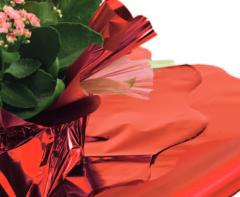 Coprivaso Smerlato bicolor metal rosso dm. 50 Sconti per Fioristi, Wedding e Aziende