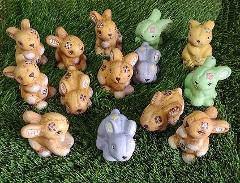 Coniglietti Ceramica Colorata - Ultimo stock disponibile - Box 14 Coniglietti
