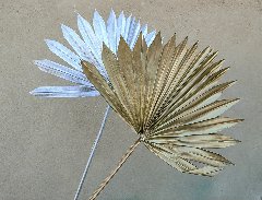 Palm Sun H 65 Oro/Argento - Sconti per Fioristi e Aziende - Confezione da 7 foglie