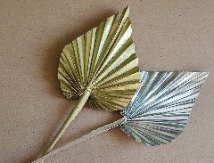 Palm Spear H56 Oro/Argento - Sconti per Fioristi e Aziende - Confezione da 5 foglie