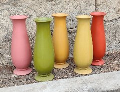 Vaso Kalim  H 40 dm. 11 -  Sconto per Fioristi e Aziende - in terracotta Colorata