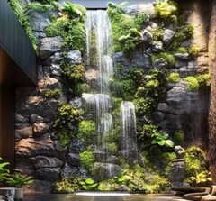Giardino Verticale Preservato con Cascata - Sconto per Rivenditori e Aziende Fiorissima - Per interno