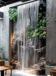 Giardino Verticale Preservato con Cascata - Sconto per Rivenditori e Aziende Fiorissima - Per interno