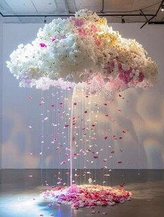 Nuvole Artificiali Sospese con Pioggia - Sconto per Fioristi e Aziende  - Con o senza effetto pioggia