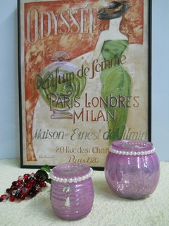Vasetto Porta candela in vetro Lilla in 2 modelli - Sconti per Fioristi e Aziende