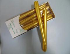 Candela conica dm. 2,5 H 25 - Sconti per Fioristi e Aziende - Conf. 10 pezzi Oro