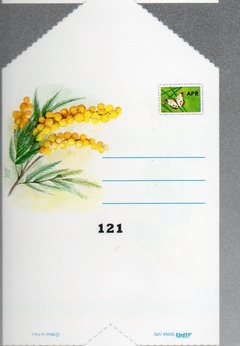 Bigliettini Telegramma x 100  stampa mimosa - Sconti per Fioristi e Aziende
