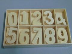 Numeri in legno H 4cm.  da 50 numeri - Sconti per Fioristi e Aziende