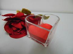 Cuori in vetro H 6 cm. 10 trasparente Articolo per San Valentino - Sconti per Fioristi e Aziende