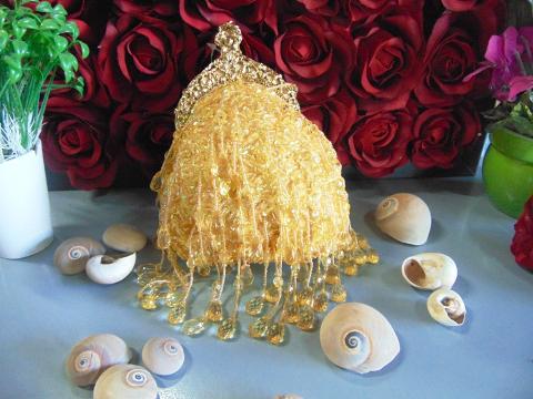 Borsetta Oro con pendenti in vetro e tracolla - Sconti per Fioristi e Aziende