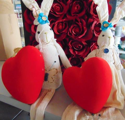 Cuore Bombato Vellutato in 2 misure - Sconti per Fioristi e Aziende