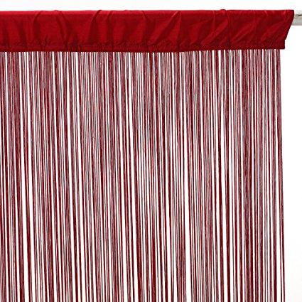 Tenda Rossa a fili cotone  cm. 90 - Sconti per Fioristi e Aziende - H 270