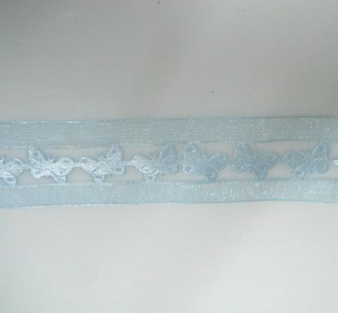 Nastro Farfalle H 38 x 10 mt in Organza Fustellata - Sconti per Fioristi e Aziende