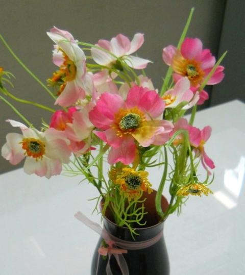 Cosmos Bouquet x 5 in poliester - Sconti per Fioristi e Aziende