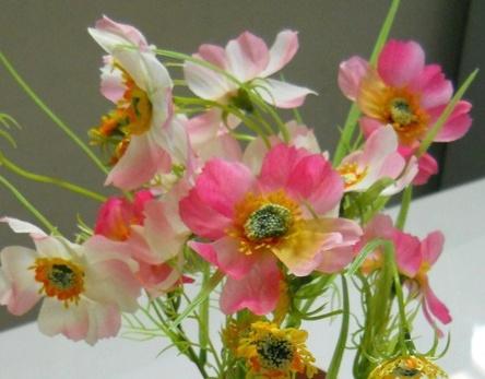 Cosmos Bouquet x 5 in poliester - Sconti per Fioristi e Aziende