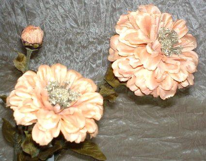 Zinnia Artificiale x 3 H 80  - Sconti per Fioristi e Aziende -  In poliestere